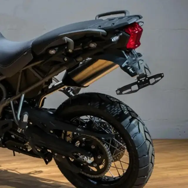 Portatarga Universale Per Moto - Staffa In Lega Alluminio Regolabile, Per Veicoli Elettrici E Moto