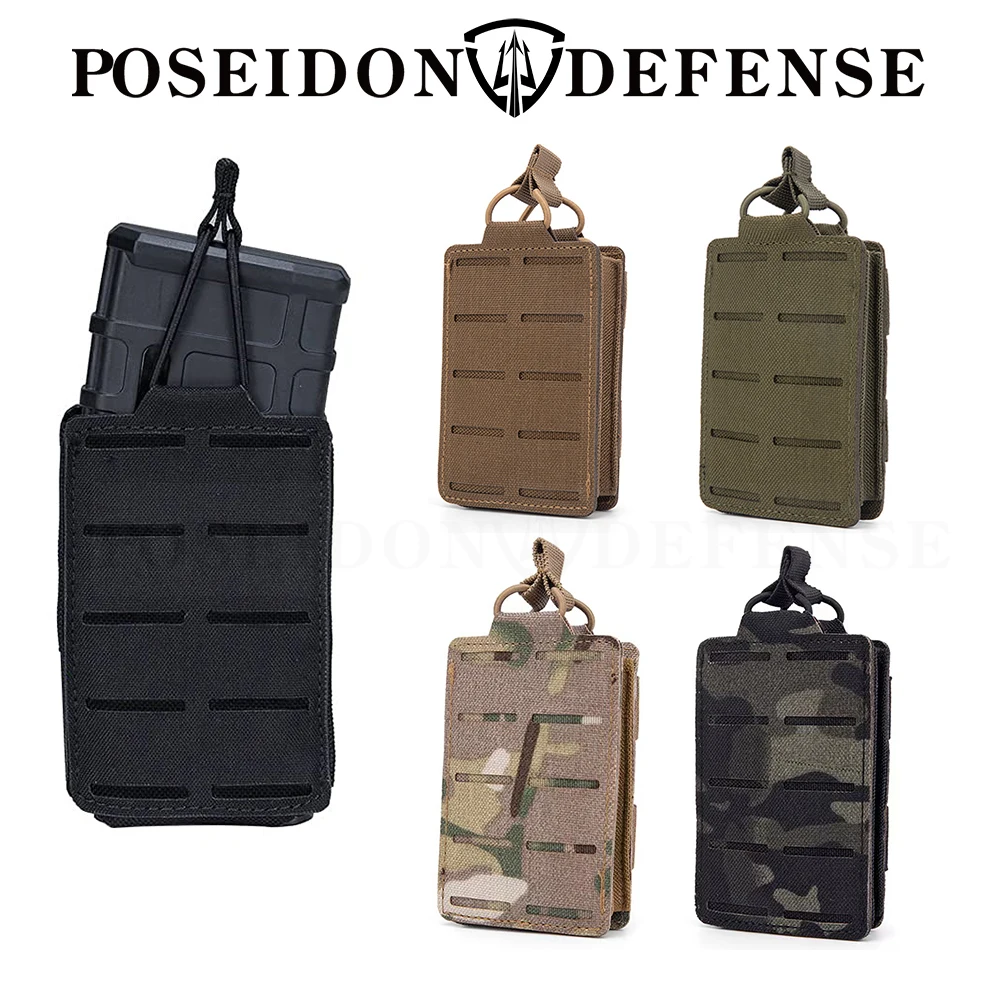 

1000D Tactical Outdoor Gear Molle Single M4 5.56 .223 AR Magazine Pouch Ammo Weapon Firearm Airsoft Mag Carrier Holster