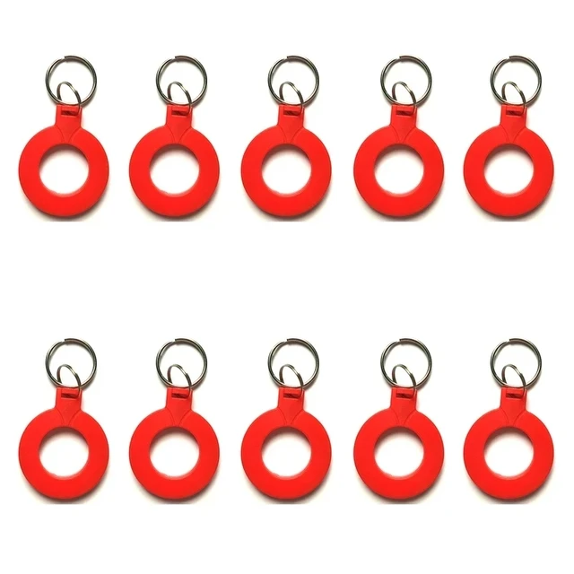 10Pcs UID IC 13.56MHz Block 0 Sector Writable RFID Smart M1 S50 Changeable Rewritable Black Key Tag Keychain Keyfobs Card 5