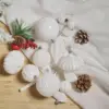 Christmas Ball Ornaments Shatterproof Plastic Tree Ornaments 24 PCS Shaped Styles Xmas Tree Holiday Decor,White 2