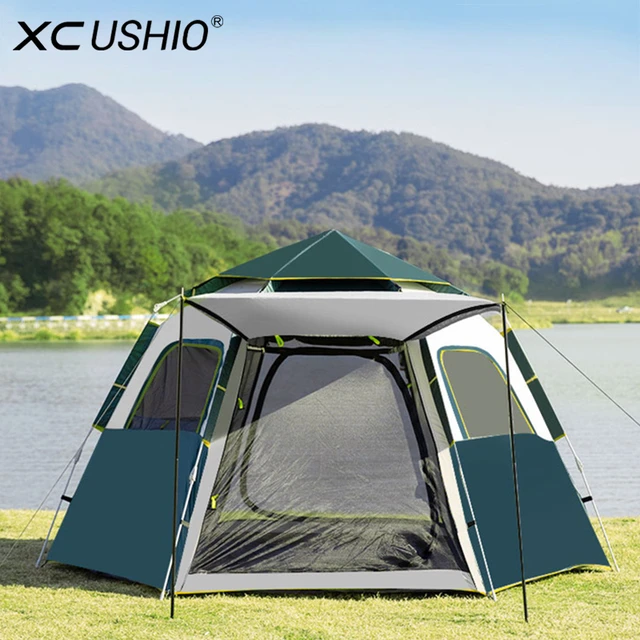 Tenda per 4 persone tenda da campeggio automatica tende da viaggio schermo  solare tenda da campeggio impermeabile per famiglie all'aperto tenda per  installazione istantanea - AliExpress