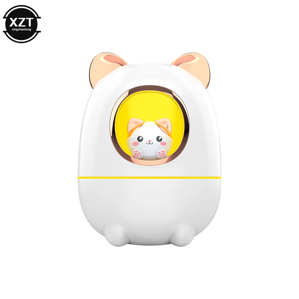 Cute Cartoon Cat Air Humidifier Diffuser Fragrant Essential Oil Perfume Night Light Bedroom USB Rechargeable Mute Humidifier