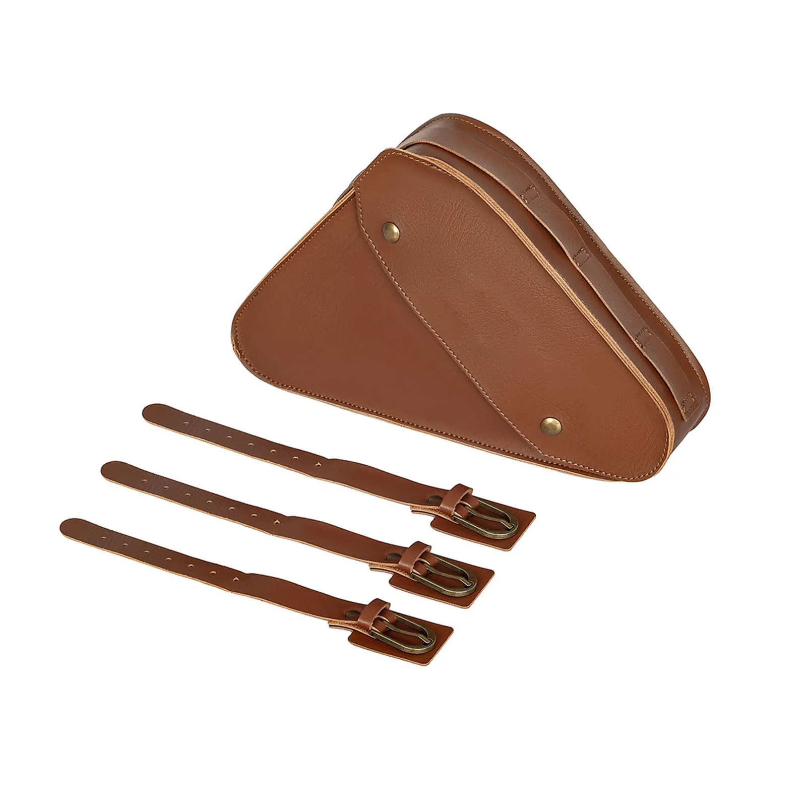 Description Picture 4 of itemBike Beam  Bags PVC Leather Large Capacity with 5 Adjustable Positions Narrow  Design for Easy Traveling Bike Frame B