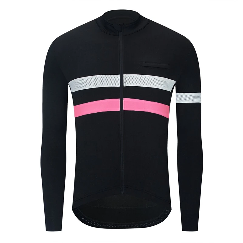 thumbnail image 1 of YKYW - Chaqueta polar térmica reflectante negra de invierno para hombre, camiseta de ciclismo profesional cálida, abrigo de ciclismo de montaña para invierno, ropa para bicicleta, 1 of 5
