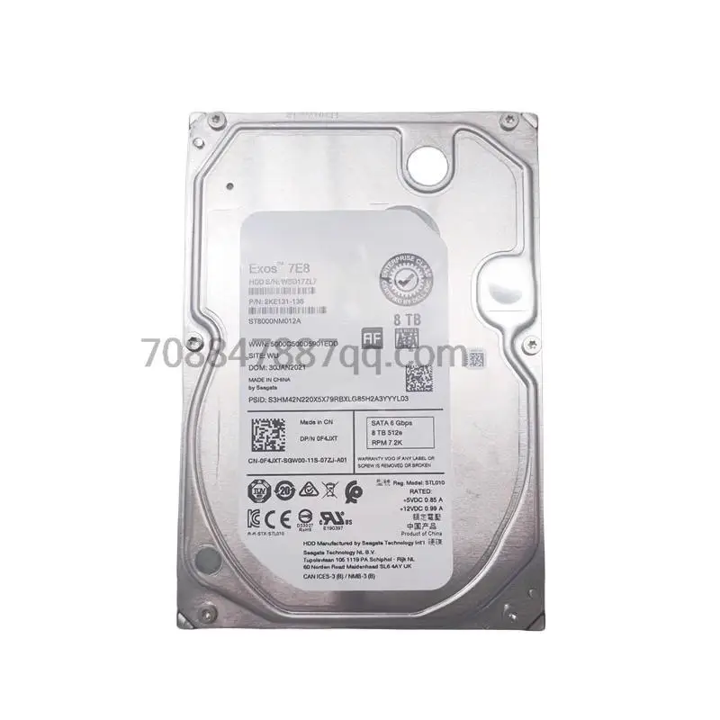

original 100% authentique 8T 7.2K SATA 3.5 ST8000NM012A 0F4JXT