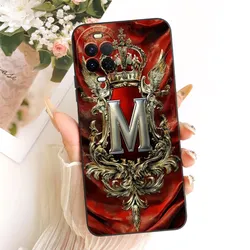 Huawei Nova 15 Case - Simple Crown Letters Soft Liquid Silicone Cover for Huawei Nova 15 (TYhei - 16M)