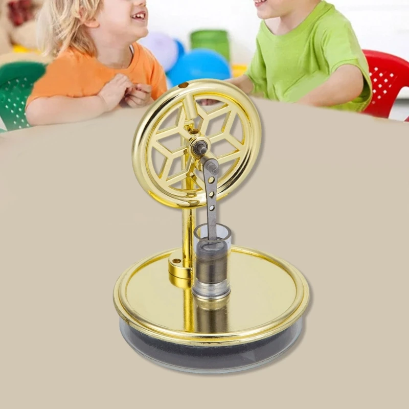 Modello di Motore Stirling, Interessante Modello di Motore Stirling Educativo in Lega di Zinco a Bassa Temperatura per Oggetti di Scena Dimostrativi
