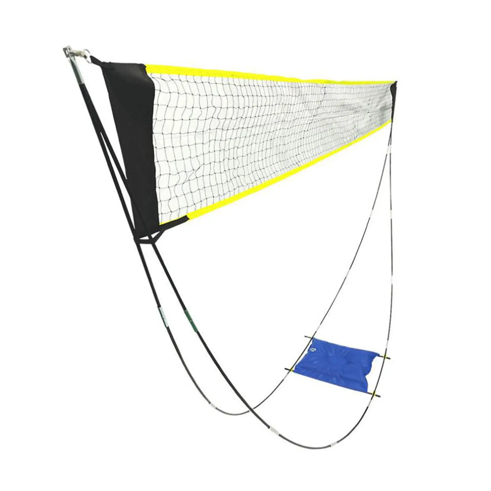 Rete Badminton Portatile DAUERHAFT - Verde Con Maglia 2,5x2,5cm