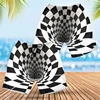 Optical Illusion 3D Print Short Pants For Men Personalized Abstract Iridescentn Male Beach Shorts Psychedelic Infinite Trunks 5