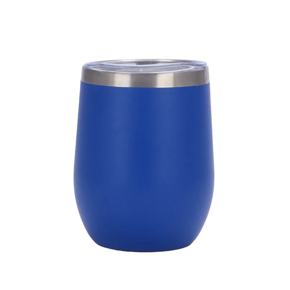 Wine Tumbler w/ Lid Stainless Steel, Insulated, 12oz Thermal Cup