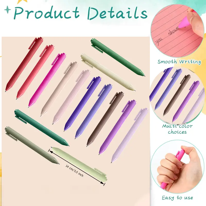 25 Pcs Elegant high-end Morandi Ballpoint Pens Cute Pen Colorful Fancy Gifts Teachers Students Staff Office School Home Gifts - Image 2