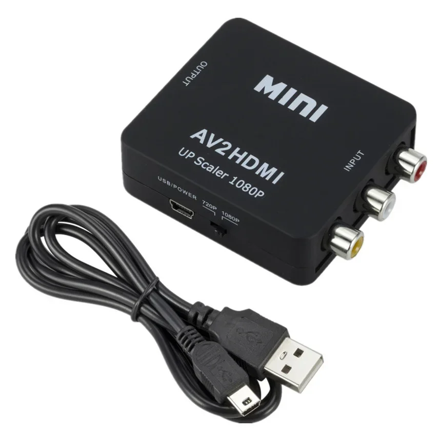 VGA to AV Converter Mini RCA To VGA Converter HDMI-Compatible To RCA AV TO HDMI-Compatible Conversor Video Converter for PC TV Computer TV