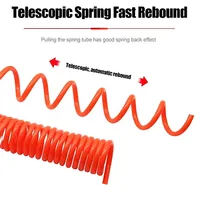 สายลมแบบขดลม PU สายลมแบบขดเกลียว ข้อต่อแบบ C สายลมโพลียูรีเทนแบบขด สำหรับเครื่องอัดอากาศ 5