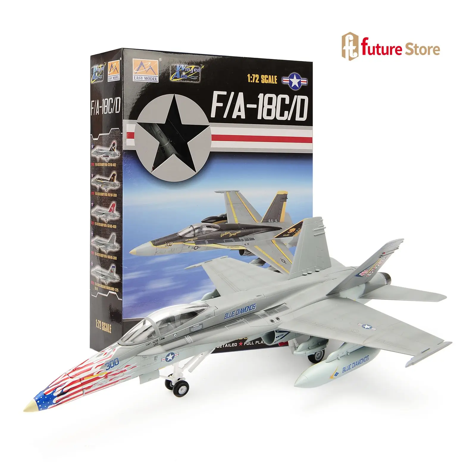 

Easy Model 1/72 Airplane F/A-18C US NAVY VFA-146 NG-300 Aircrafts Fighter