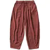 Large Size 6XL 7XL Men's Wide Leg Pants Cotton Linen Loose Harem Pants Summer Trousers Male Loose Pants Drawstring men clothing 1
