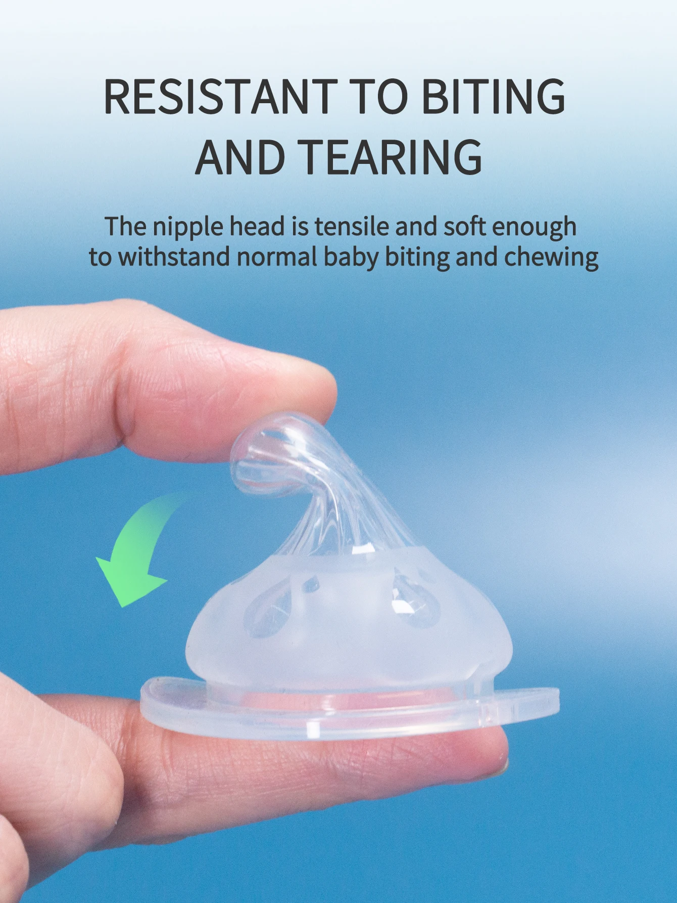 1 Pcs Baby Bottle Nipples Wide Mouth Thickening Three Dimensional Simulation Breast Milk 5cm Water Drop Design Silicone Nipple silicone nipple shield bottle accessories silicone baby feeding bottle