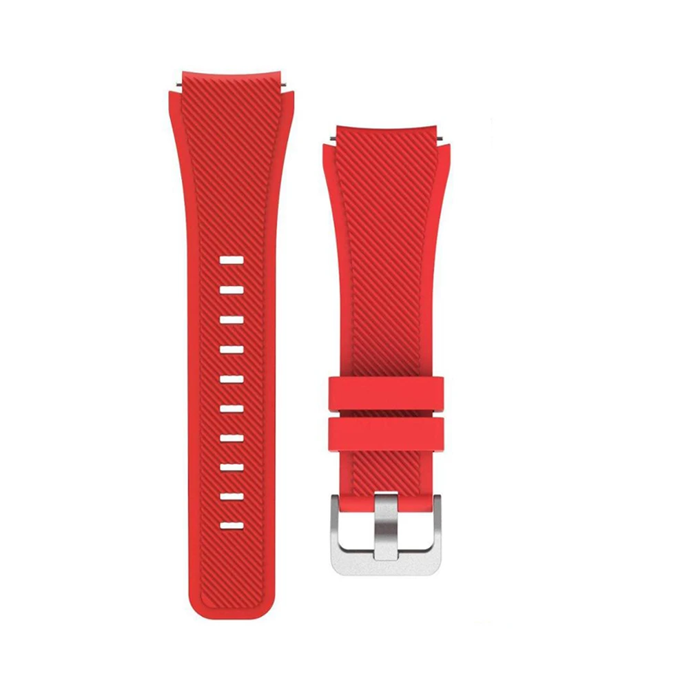 22mm Silicone Sports Wristband in Black