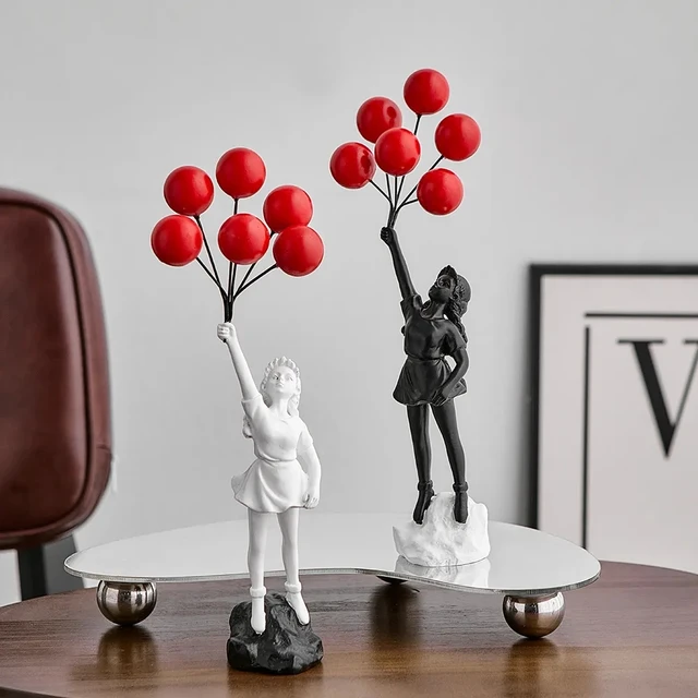Flying Balloons Girl （Red Balloons Ver.） Banksy | Flying Balloon