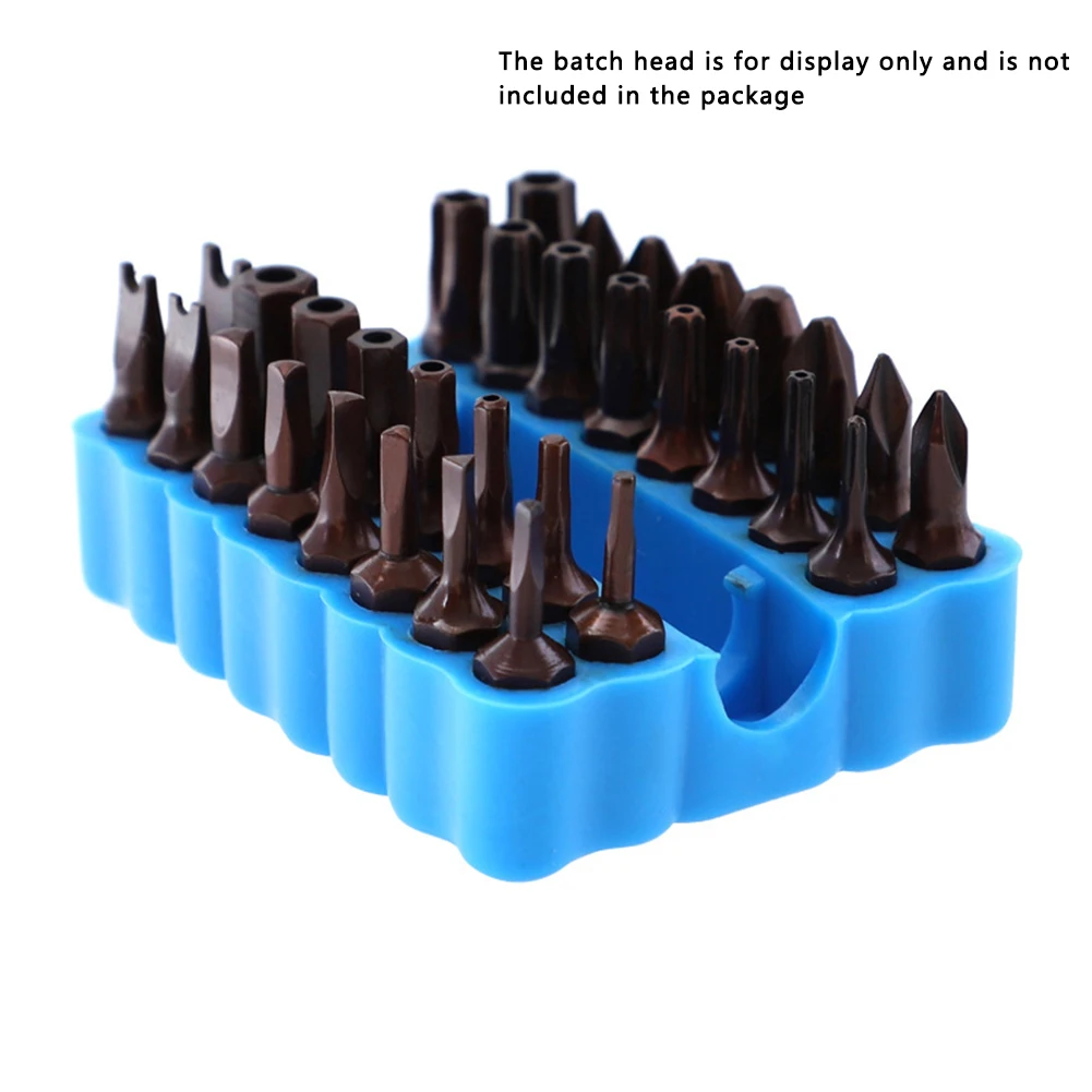 32 Holes Hex Shank Screwdriver Bit Holder Multi-functional Storage Drill Bit Organizer For Storing Screwdriver Bits Home Tool tool storage box parts storage box plastic tool box storage organizer box parts organizer screwdriver storage box