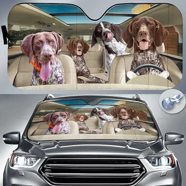 German Wirehaired Pointers Car Sunshade, Dog Car Decoration, Dog  Windshield, Dog Lovers Gift, Dog Car Sunshade, Gift For Mom, Gi - AliExpress