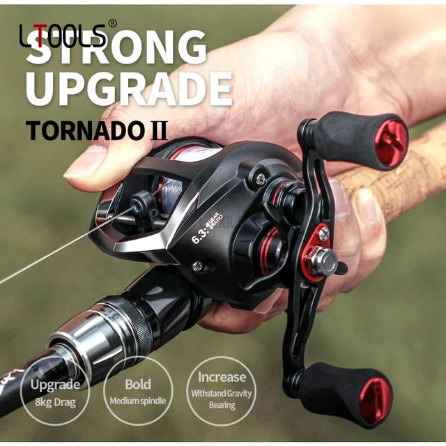 Baitcasting Reel 12+1BB 7.0:1 High Speed Carbon 5.5KG Drag