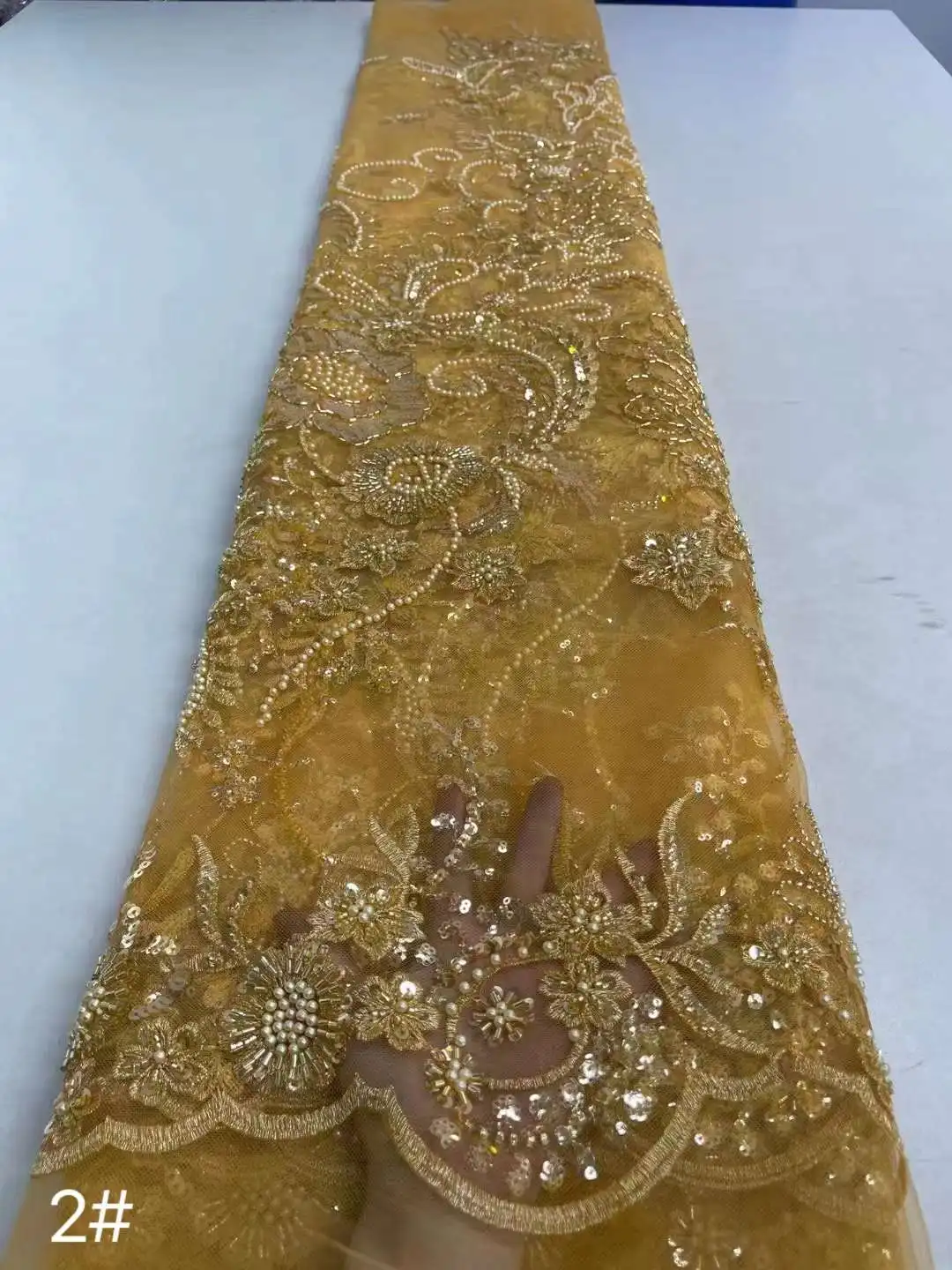 

Высококачественная вышивка с кристаллами и жемчугом, французская Тюлевая сетка/африканская ткань с бусинами для вечерних платьев, свадебных торжеств