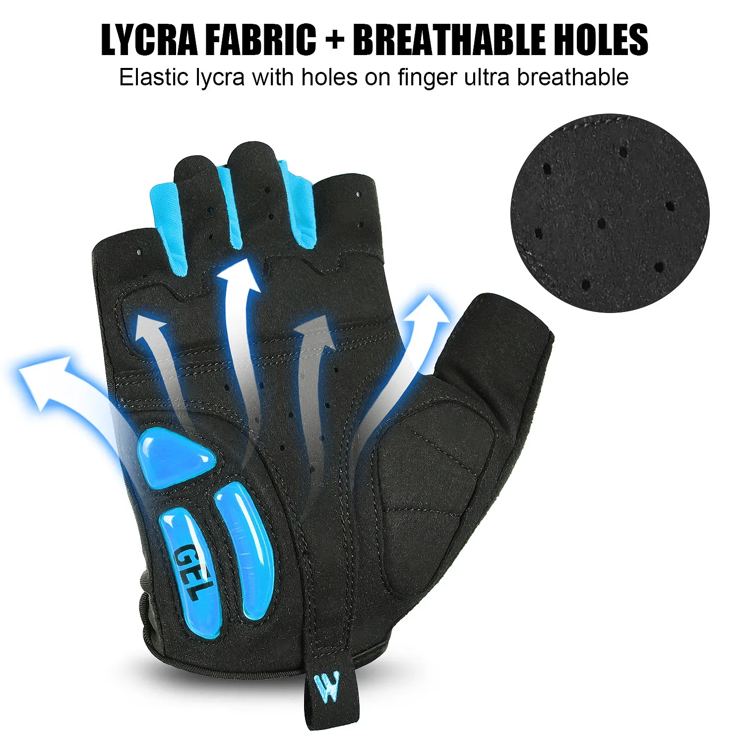 WEST BIKING Cycling Half Finger Gloves Gel Shockproof Bike Gloves Half Finger Men Women Outdoor Sports Non-slip Bicycle Gloves 4