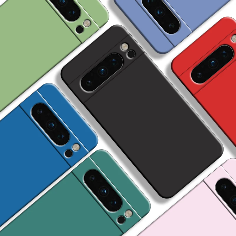 

For Google Pixel 8 Pro Case For Google Pixel 8 Cover Shockproof Liquid Silicone Protection Bumper For Google Pixel 8 Pro Fundas