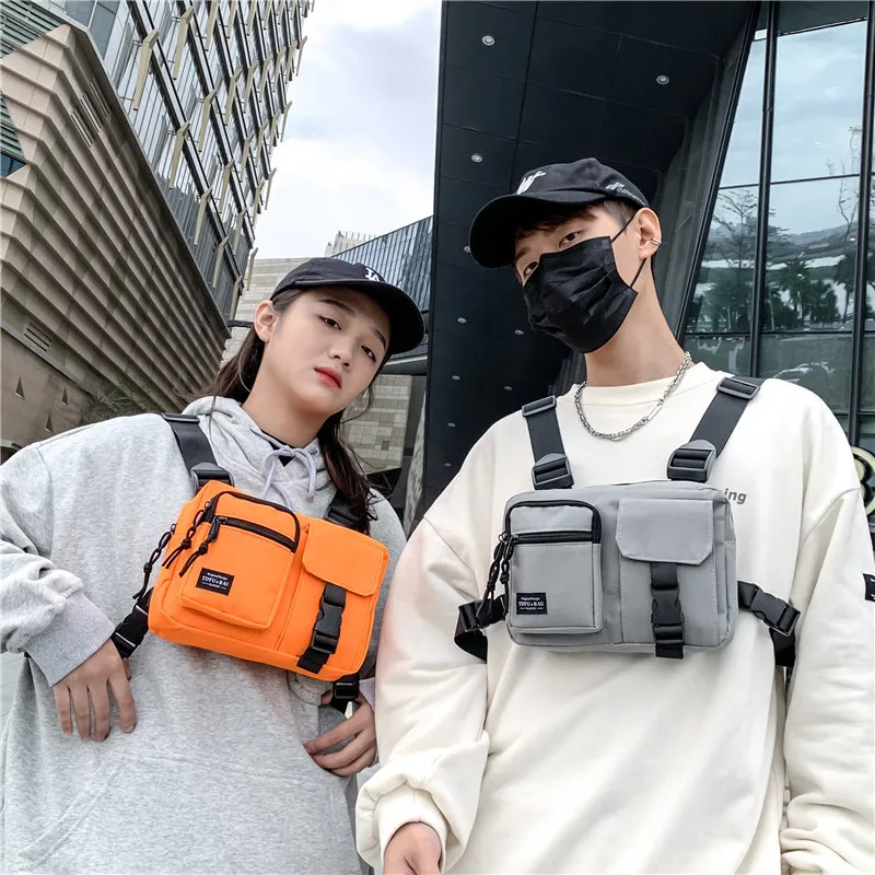 Men's and Women's General Bag Sports Style Fashion Couple's Street Hip Hop Cool Handsome Chest Bag Backpack 2022 New on New Bag