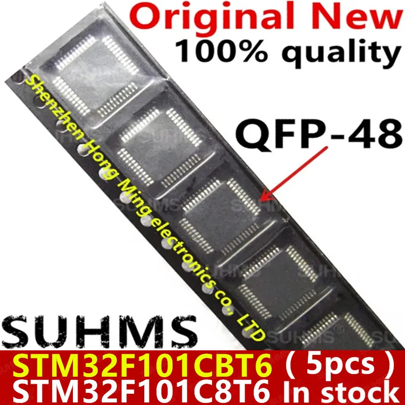 

(5piece) 100% New STM32F101CBT6 STM32F101C8T6 STM32 F101CBT6 STM32 F101C8T6 QFP-48 Chipset