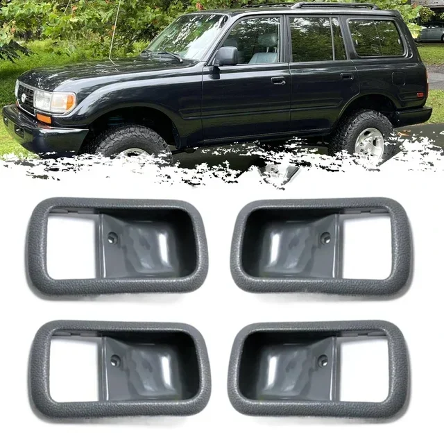 مقبض باب السيارة الداخلية لتويوتا لاند كروزر لكزس LX450 1991-1997 ، الحافة الأمامية والخلفية مجموعة ، 69277-60010-03 ، 69278-60010-03