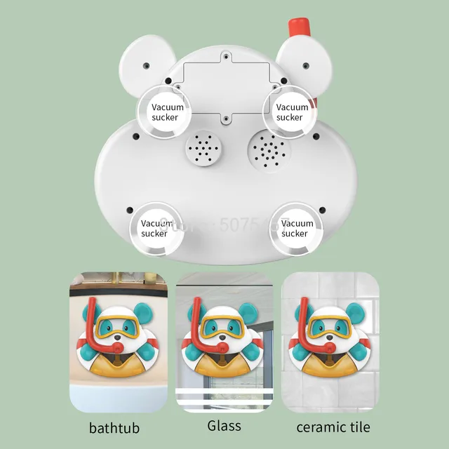 Baby Bath Toys Bubble Machine Crab Bear Duck Music Kids Bath Toy Bathtub Soap Automatic Bubble Maker Baby Bathroom Toys for Kid 6