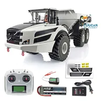 1/14 Metal 6*6 RC Articulated Truck RTR Hydraulic Remote Control Dumper Car Model Motor ESC Lights Toys THZH1289 1