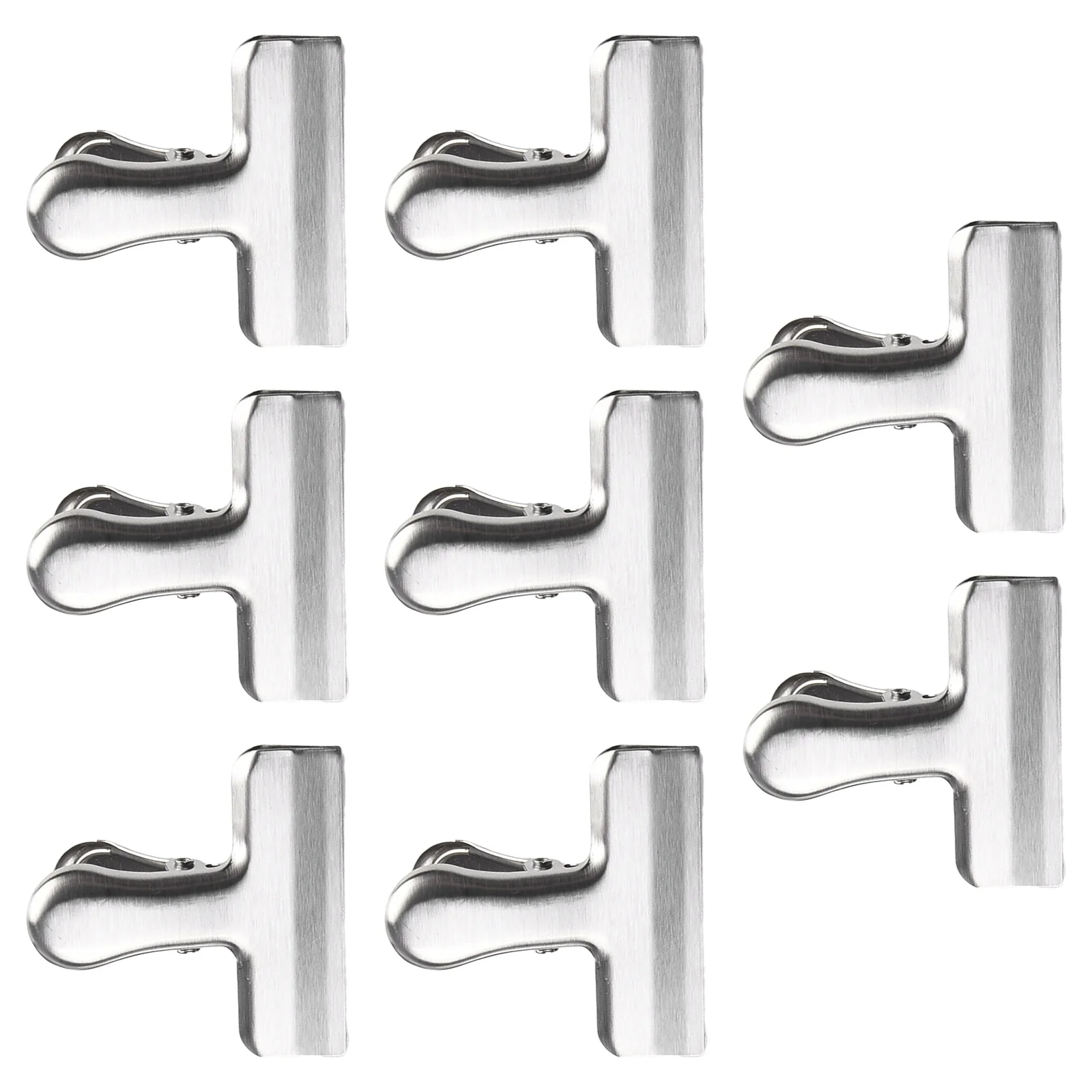 8/12Pcs Metal Potato Chip Bag Clips Stainless Steel Home Kitchen Food Snack Clips Clothes Kitchen Multifunctional