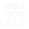 Dream Catchers Plastic Rings Dreamcatcher Heart Shaped Circle Handmade Crafts DIY Wedding Windchime Hanging Decorations Y5GB 2