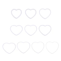 Dream Catchers Plastic Rings Dreamcatcher Heart Shaped Circle Handmade Crafts DIY Wedding Windchime Hanging Decorations Y5GB 2