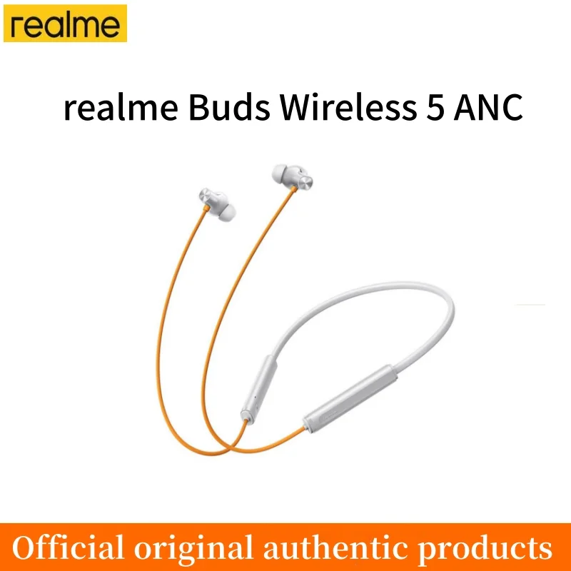 New realme Buds Wireless 5 ANC wireless headset, 50dB noise reduction, long battery life, IP55 Bluetooth 5.4 low delay.