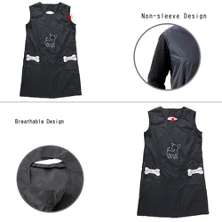 Waterproof Jackets for Women Pet Salon Beautician Clothes Cosmetologist Uniform Shop Clock Bath Miss