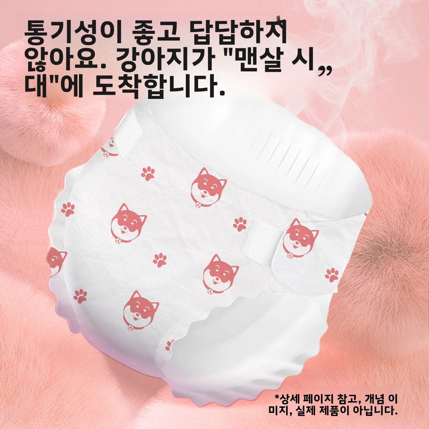 유니버설 테디 도그 생리팬티 고분자 흡수층 복합 바닥 필름 조절 가능한 허리 마법 테이프 애완용품
