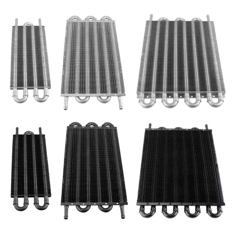 Aluminum Alloy Universal Oil Cooler Oil Radiator Car Automotive Accessories Transmission Auto Manual Radiator Converter