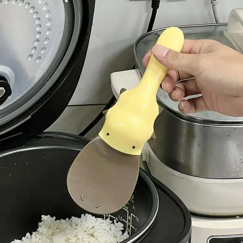 크리에이티브 덕빌 플래티푸스 밥숟가락 논스틱 밥통 밥솥 식품 등급 가정용 고온 내열 1개