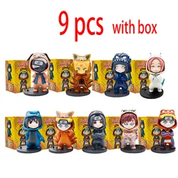 Naruto Anime Blind Box Figures - Collectible Action Figurines and Decorative Ornaments (9 pcs with box)