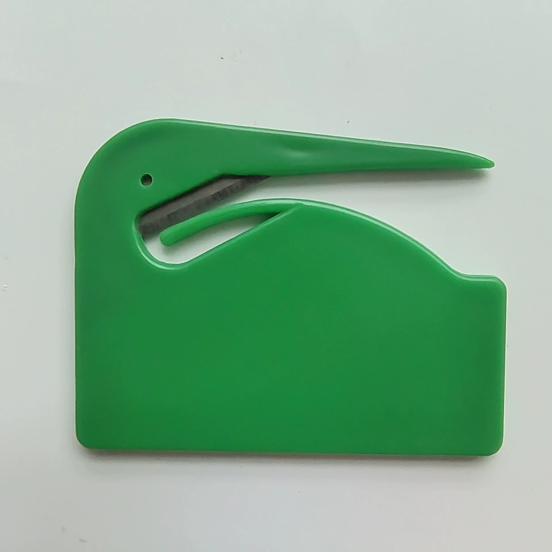 5PCS Durable Plastic Letter Mail Envelope Opener Knife Office Equipment Safety Paper Guarded Cutter Blade