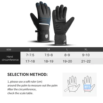 Winter Men'S Gloves Full Windproof Sports Riding Touchscreen Hiking Motorcycle Ski Non-Slip Warm Women Cycling Gloves 6