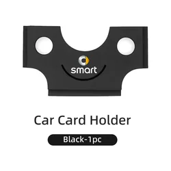 Universal Car Adhesive Card Holder and Business Card Organizer Clip (Black - 1pc)