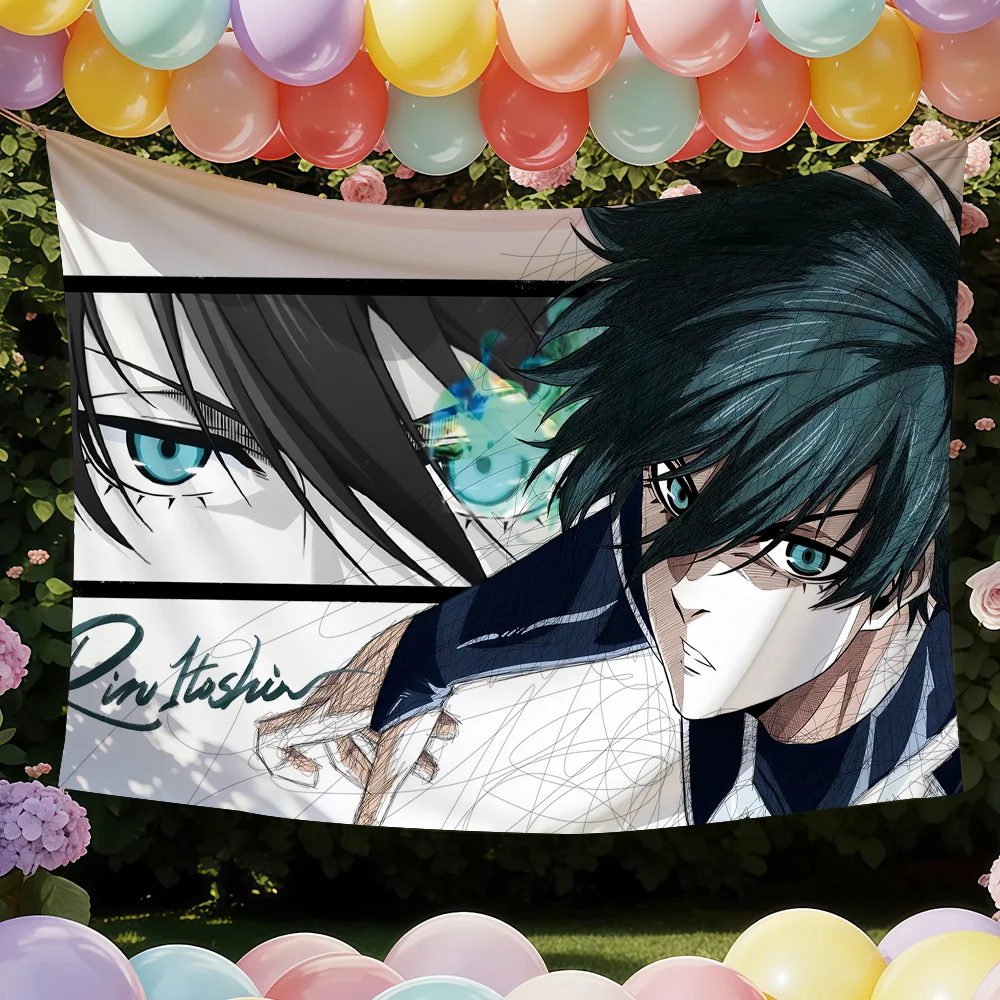 Anime Blue Lock Flag Decorative Banner - Perfect for Outdoor Camping, Family Parties, and Garden Decor Gift
