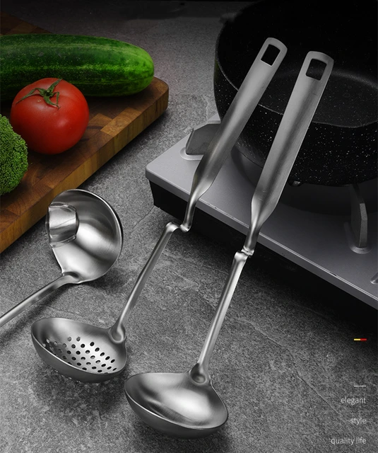 Mestolo Da Zuppa In Acciaio Inox | Manico Lungo Per Cucina E Giardino - Foto 11