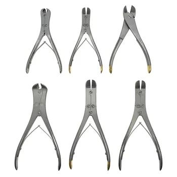 1pc Doppio Snodato Tagliafili Forbici Smussate Tagliafili Riutilizzabili Strumenti Chirurgici Ossei Forbici Ortopediche