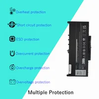 Batterie d'ordinateur portable MC34Y 0MC34Y R1V85 pour DELL Latitude E7270 E7470 série J60J5 242WD 1W2Y2 GG4FM WYWJ2 6