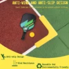 Pickleball Court Lines Marker Kit Anti-Slip and Wind-Resistant Throw Down Markers 28pcs Pickleball Net Court for Outdoor Court 3